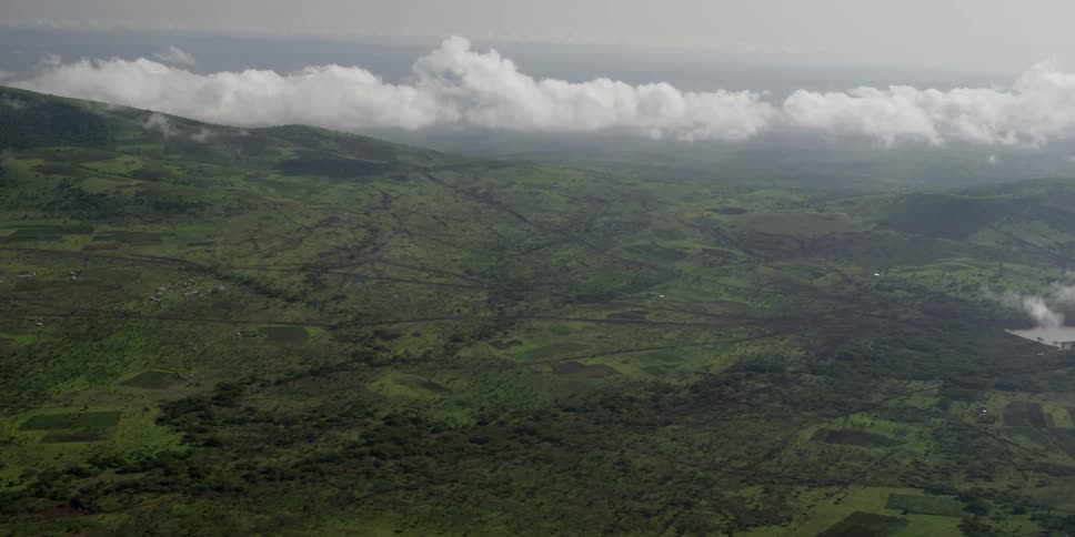 Photographers In Airplane Over African Wetlands