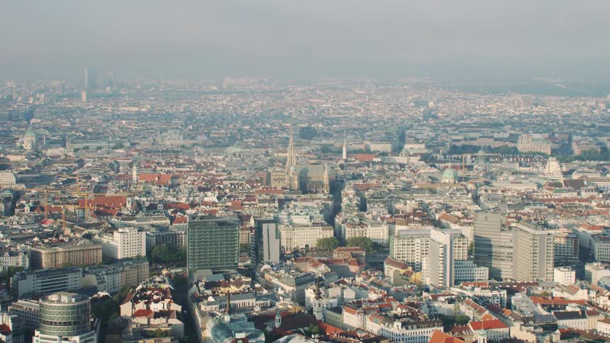 Landscape view of a city skyline