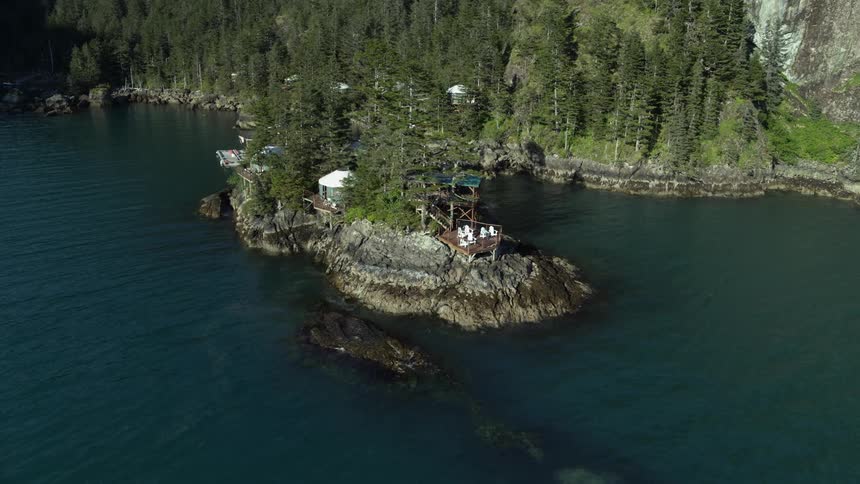 A building on the coast