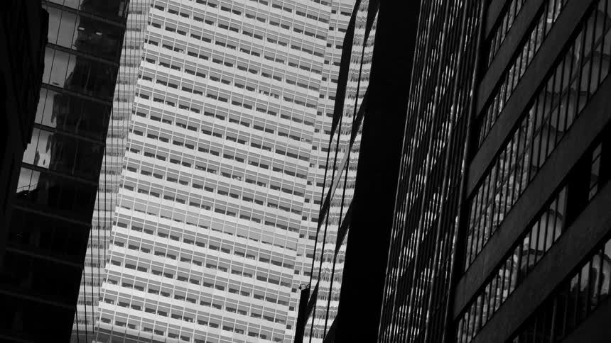 Office buildings in a downtown area