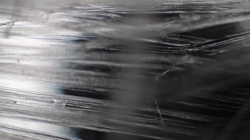 Crystals form under water