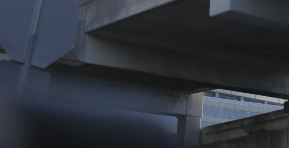 A footage under a bridge