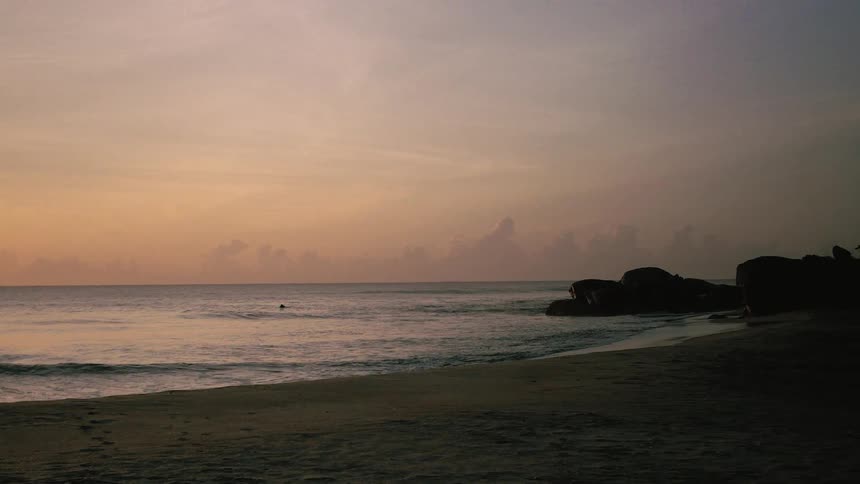 Waves rolling in to the shore