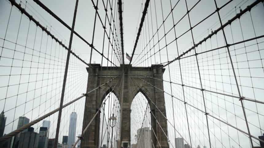 A bridge on a cloudy day