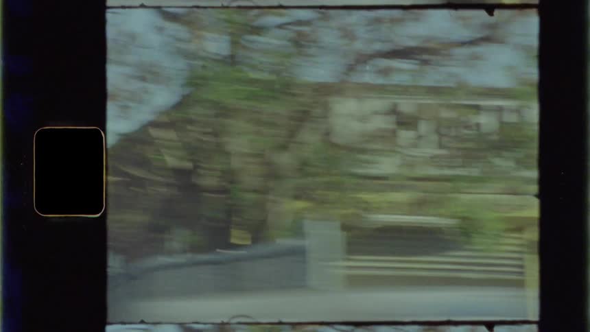 The buildings move quickly
