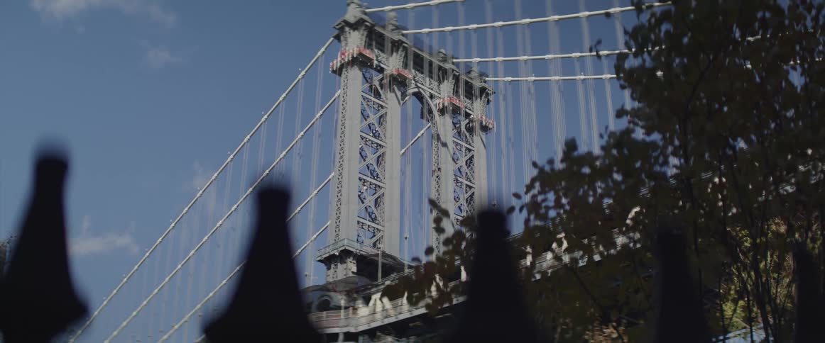 View of manhattan bridge tower
