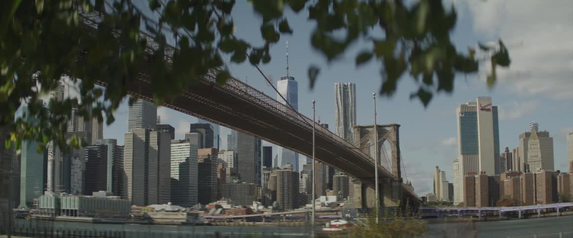 The brooklyn bridge in new york city at day