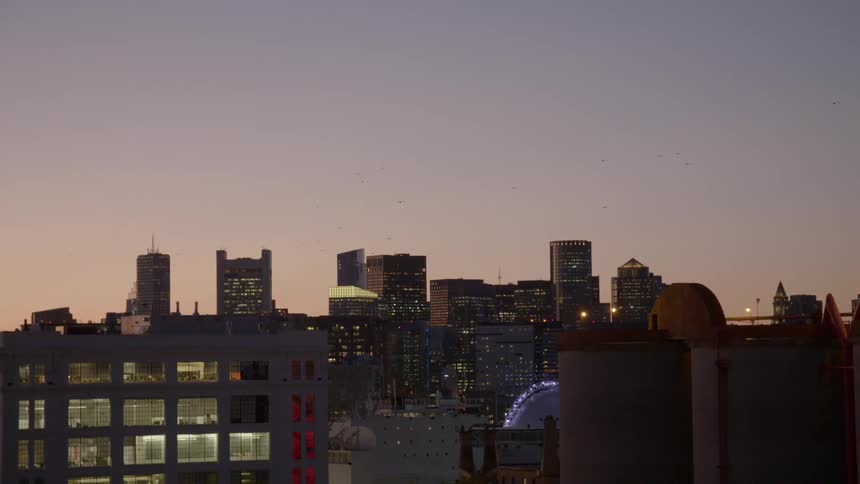 Buildings in a city