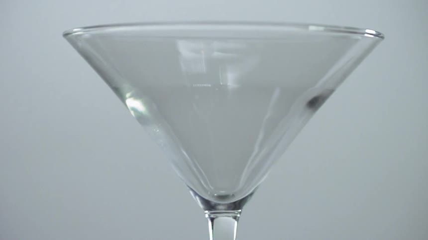 A cup is filled with ice