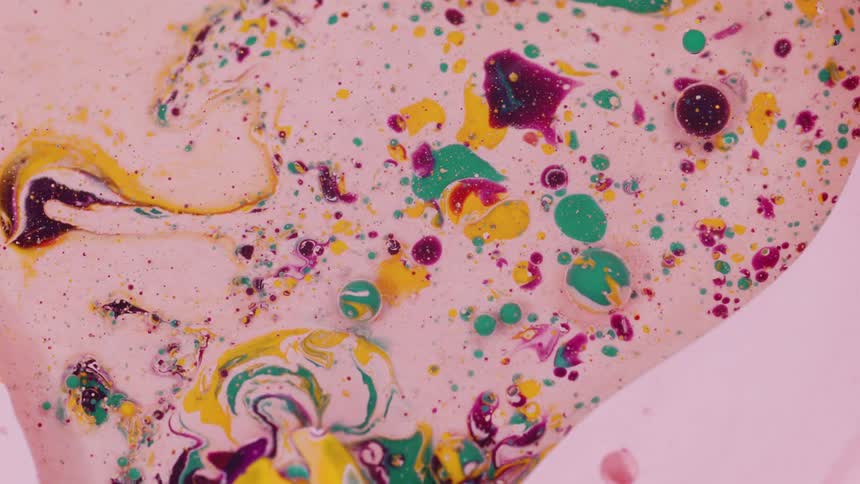 Abstract fluid flow of colors