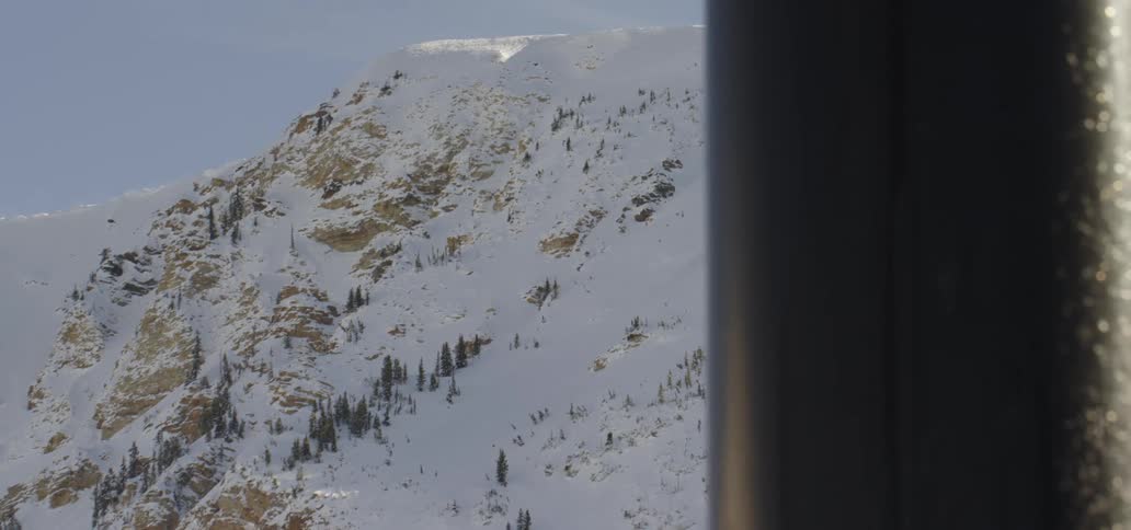 View of a snow capped mountain