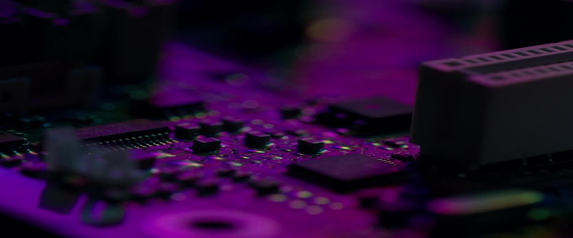 Dials on a circuit board