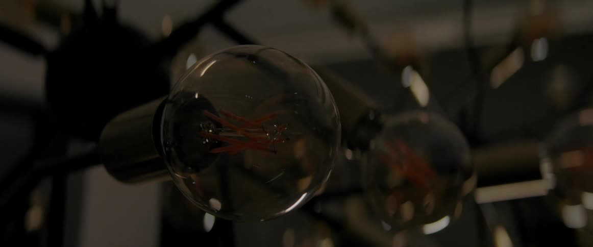 A light bulb turns on and then off