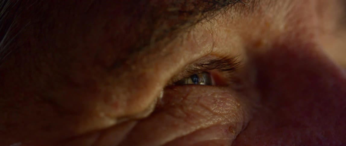 Close up of an elderly mans eye