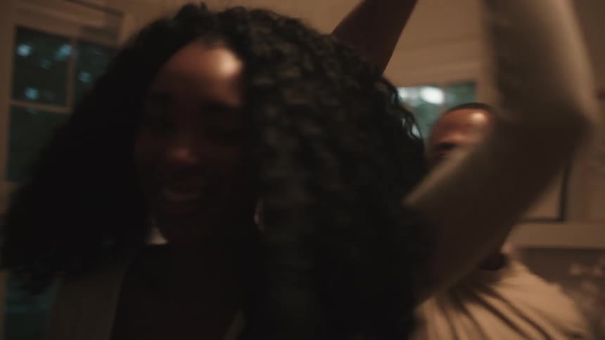 A man and woman dancing together