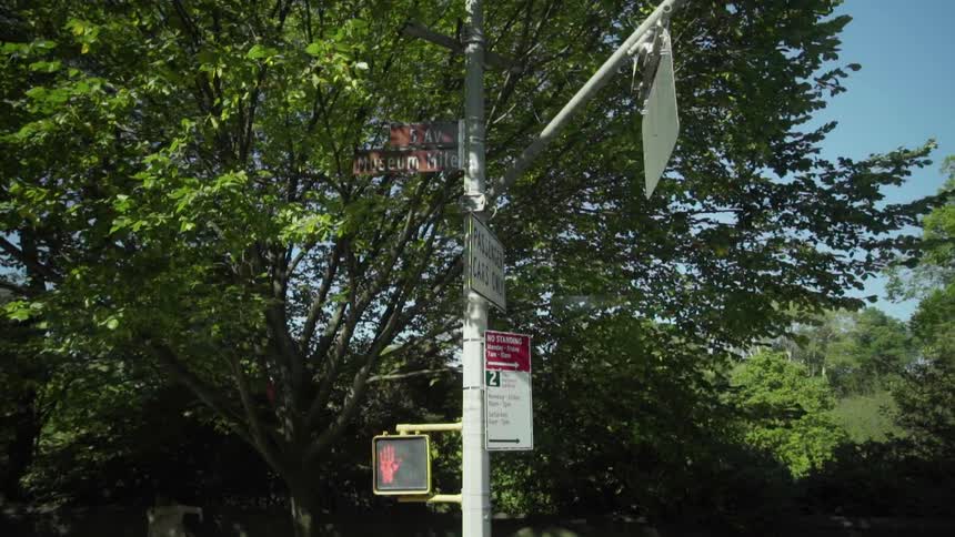 Pan around pedestrian signal