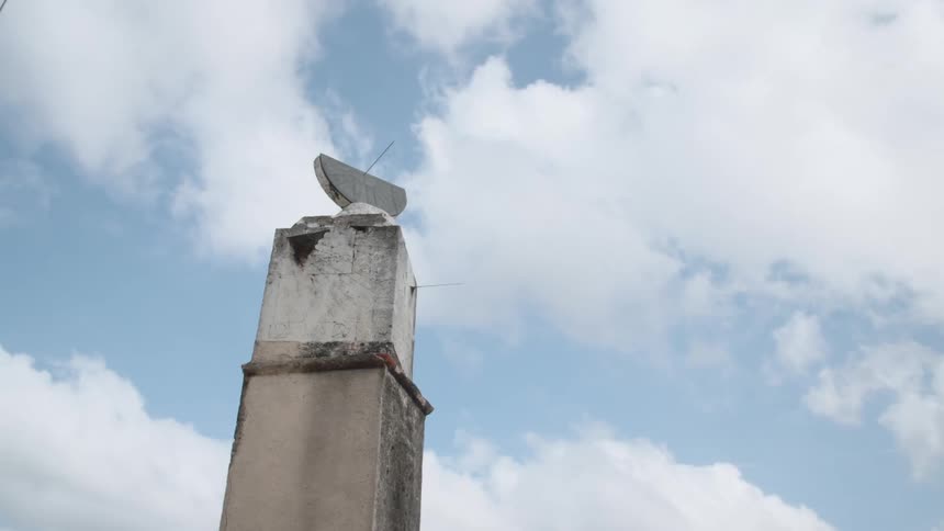 View of a chimney on the roof of a building