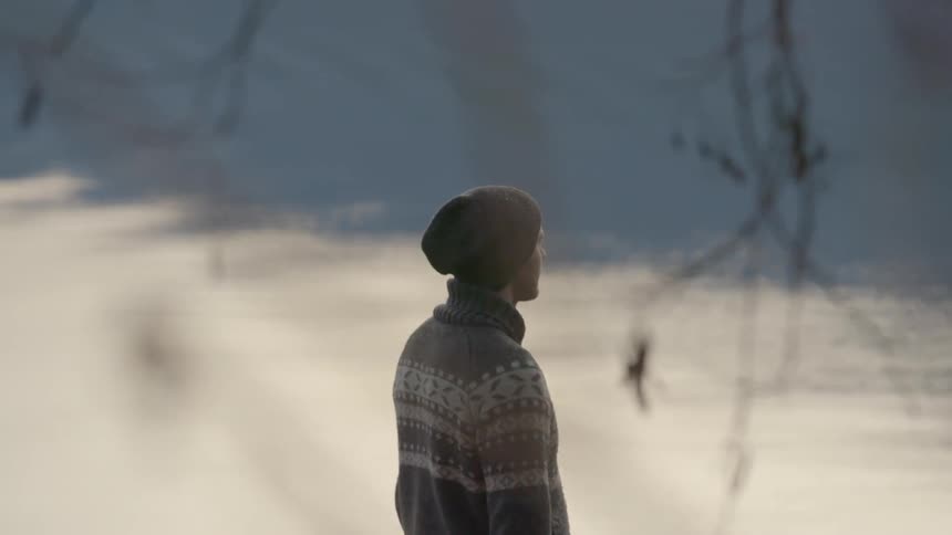 A man is walking along the shore