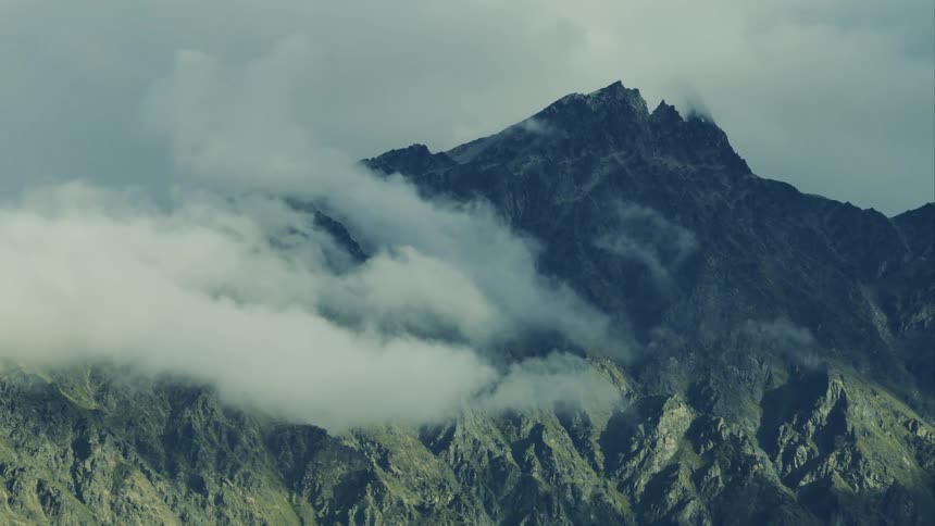 Static shot of a mountain