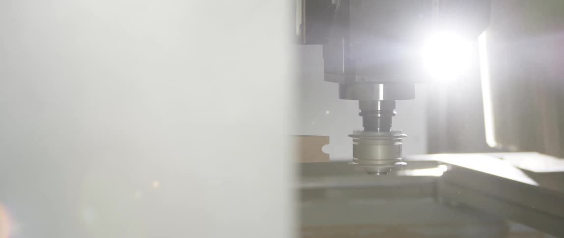 A milling machine in a factory