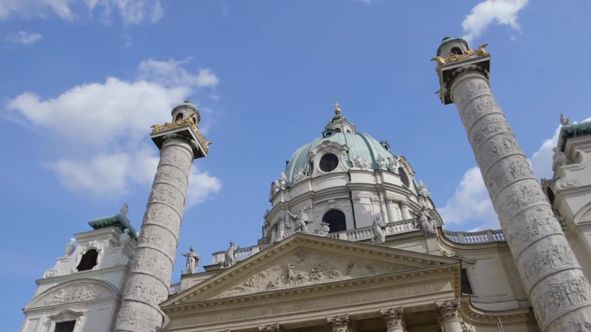 An old domed building with pillars