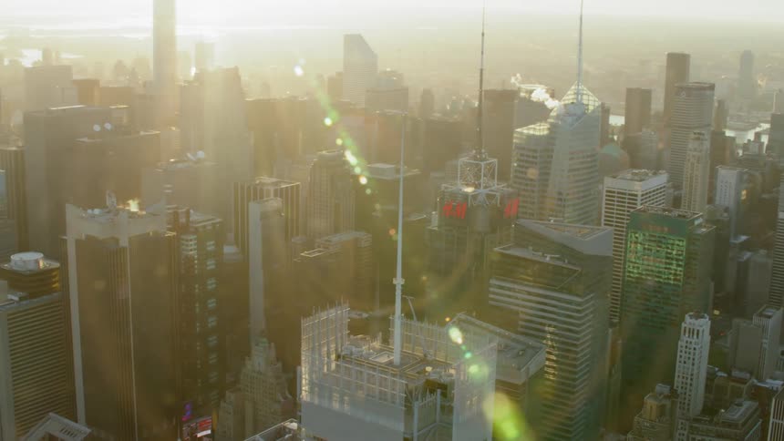 Skyscrapers in a city