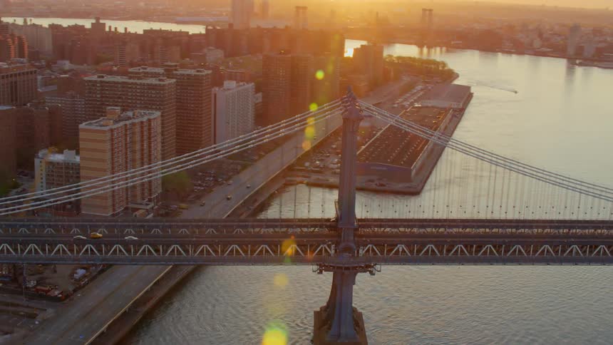 People travel over the bridge