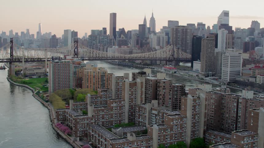 Buildings and skyscrapers in large metropolitan urban area