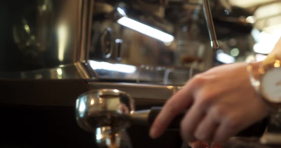 Servers are pouring beverages in the shop