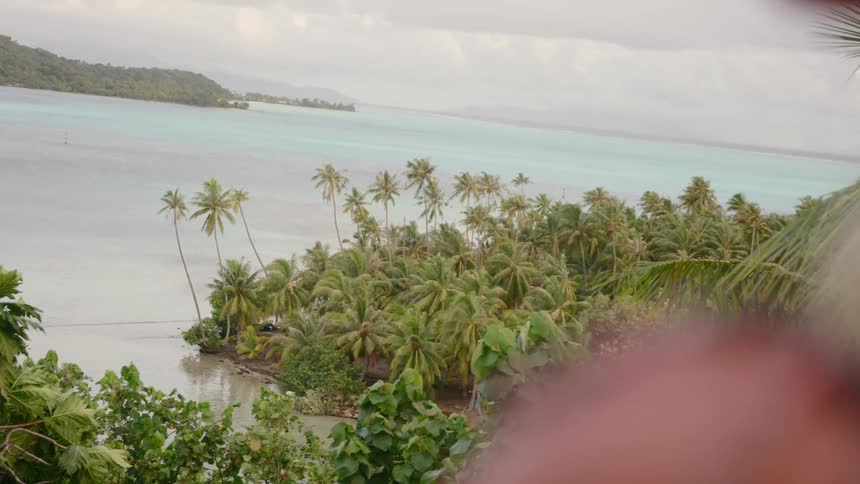 A woman stands and looks at the water