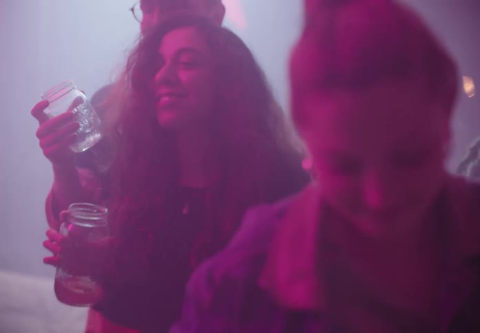 People dance at the party