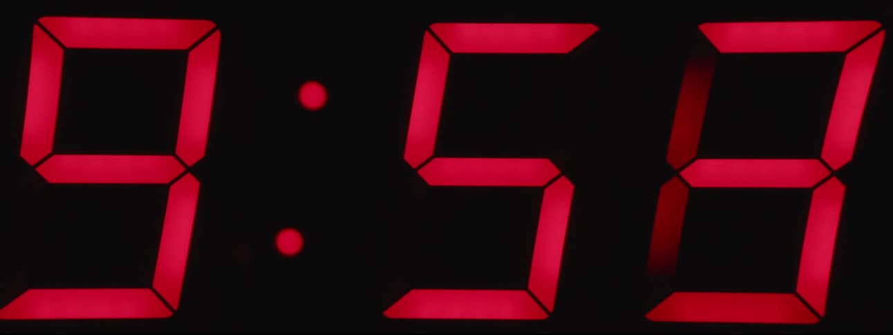 Numbers on a timer