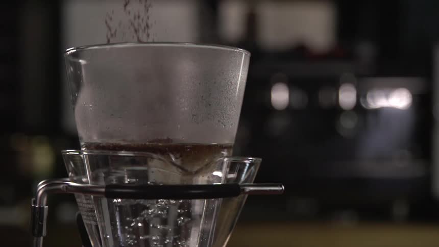A drink being made in a cafe
