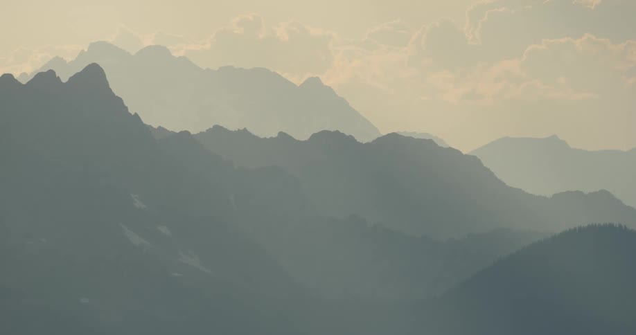 Layers of Rocky Mountain range