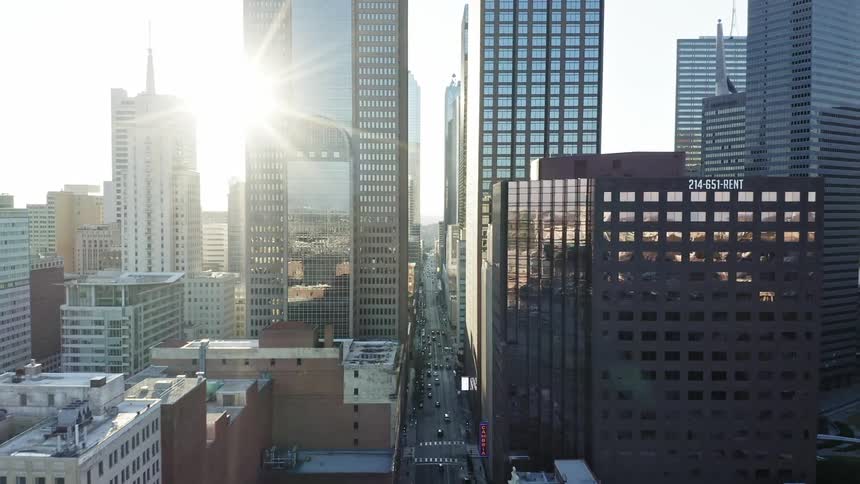 Skyscrapers in a downtown area
