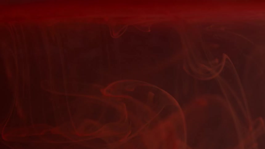 Liquid with colored dye moving through it