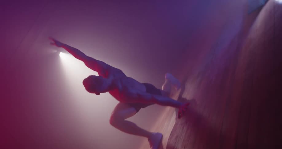 A man exercising