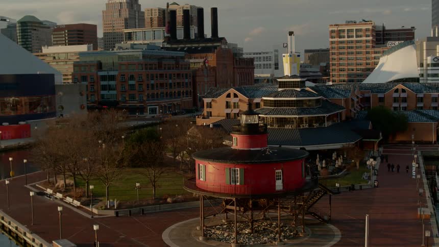Baltimore waterfront at dawn