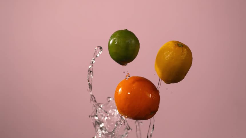 Fruit in a studio