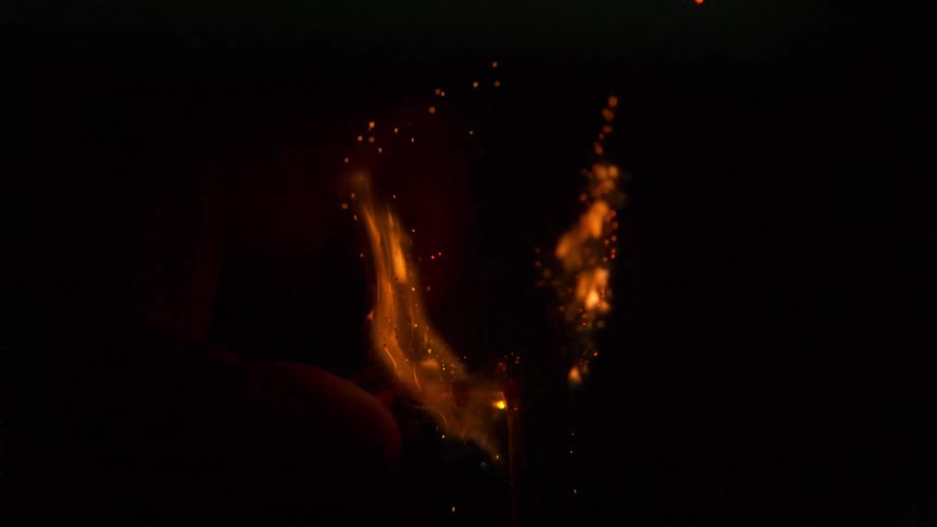 Match bursting into flame
