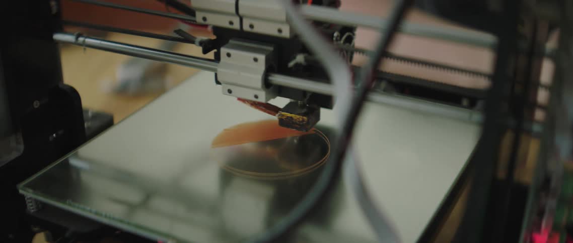 A 3d printer in an office