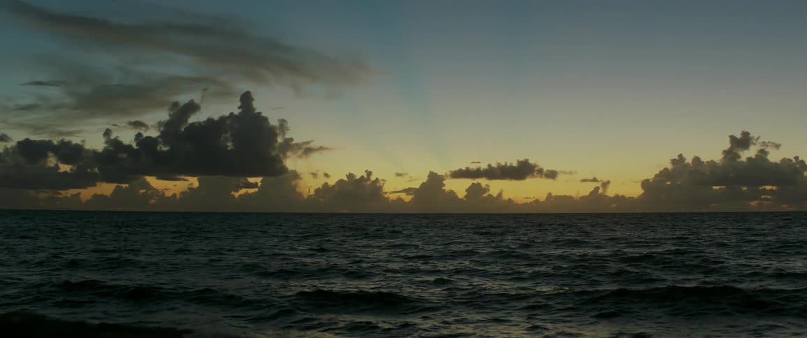 Ocean waves at sunset