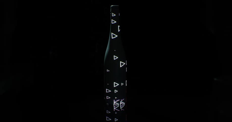 A digitalized bottle is displayed