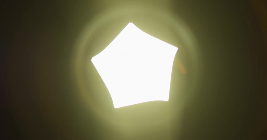 A camera shutter expands and contracts to let in light