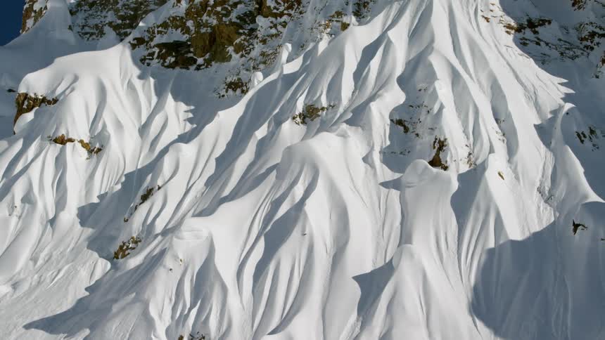 Snow is covering the mountains