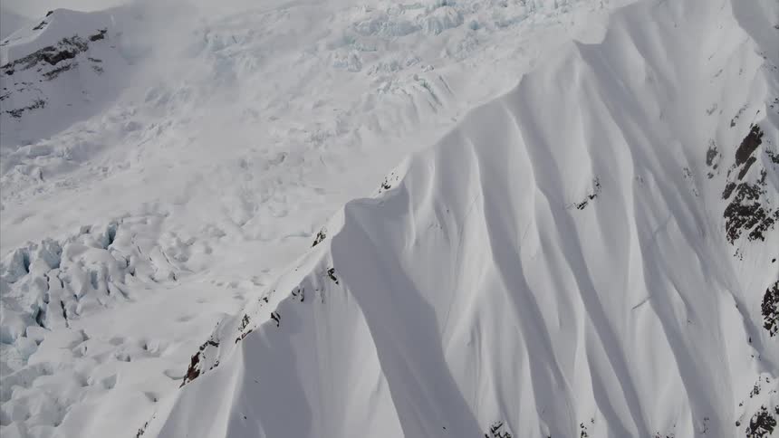 A snow covered mountain