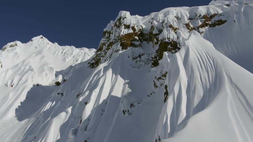Snow is covering the mountains