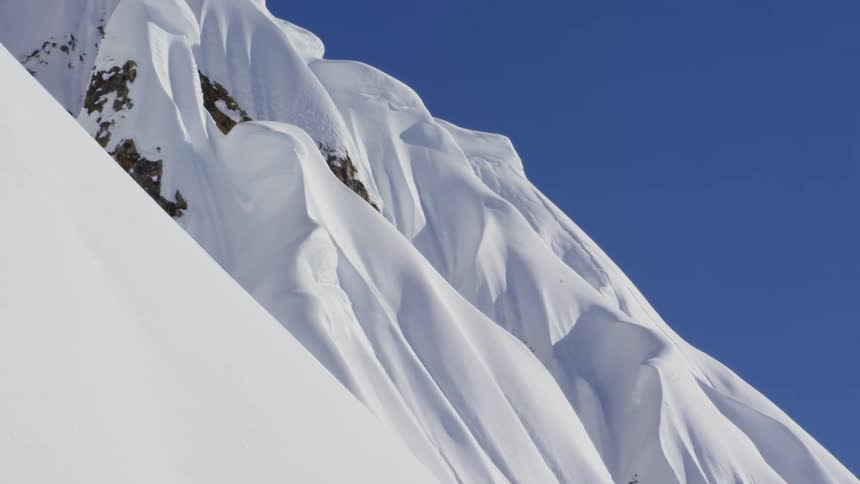 A snow covered mountain