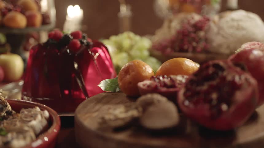 A table full of food