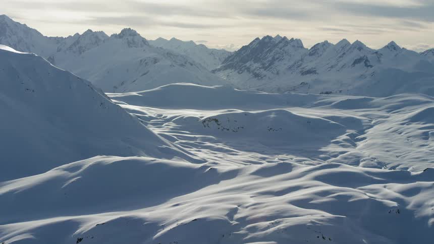 Snow covered mountains